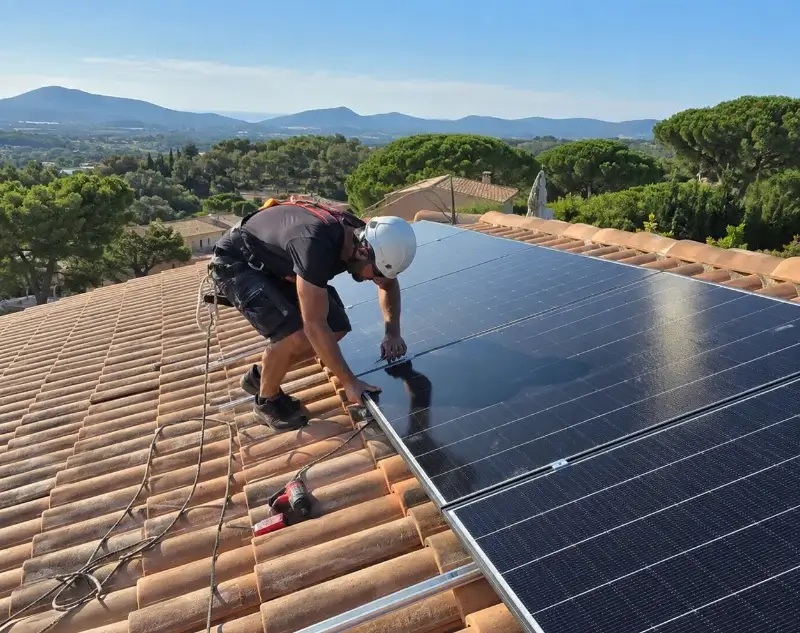 Installateur panneaux solaires Léogeats — pose photovoltaïque sur toiture