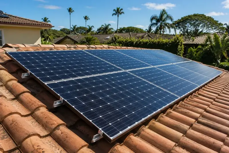 Installation de panneaux solaires à Léogeats